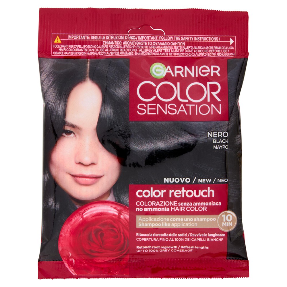 Colorazione Capelli Color Sensation Retouch Nero Garnier - Foto 1