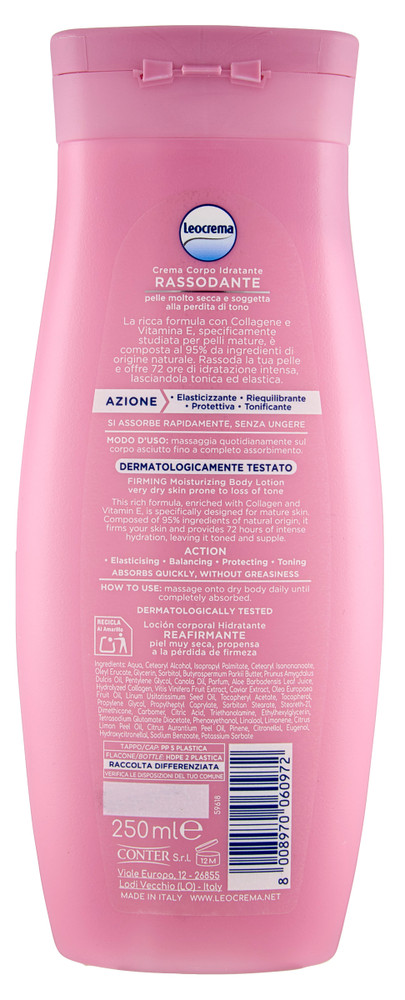Crema Corpo Fluida Rassodante Pelle Mature Leocrema - Foto 3