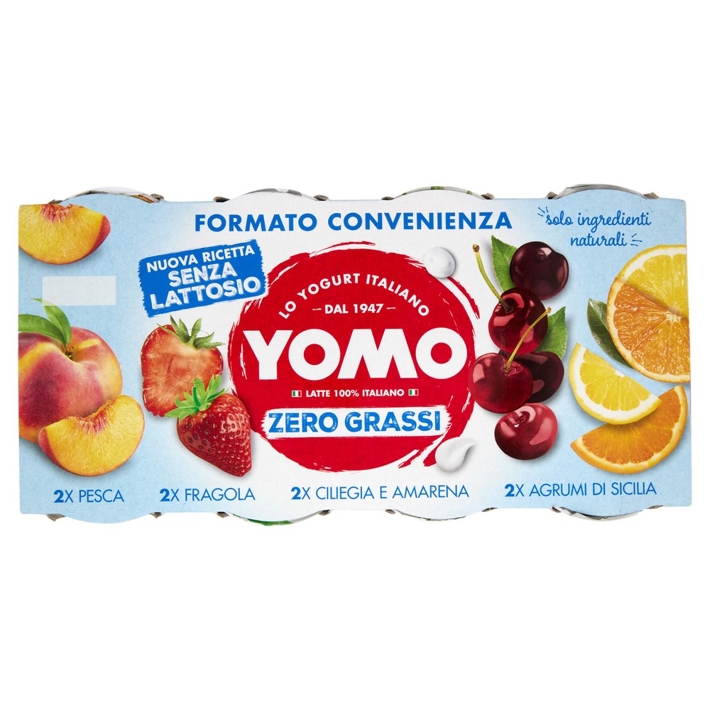 8 Yogurt Magro Assortiti Yomo Senza Lattosio - Foto 1