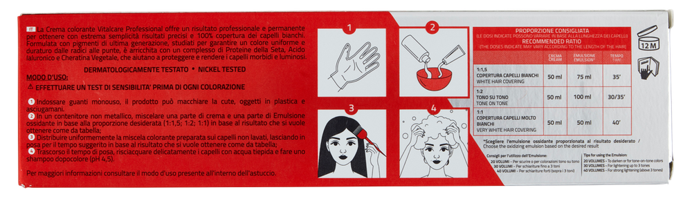 Vitalcare Crema Colorante Castano Chiaro Dorato - Foto 3