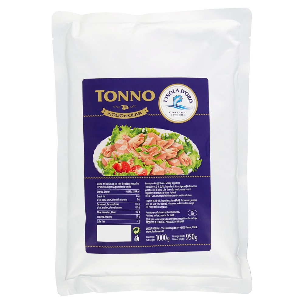 Tonno In Olio D'oliva L'isola D'oro