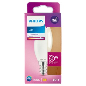 Lampadina A Led Candela 60w Attacco E14 Luce Fredda Philips - Foto 1