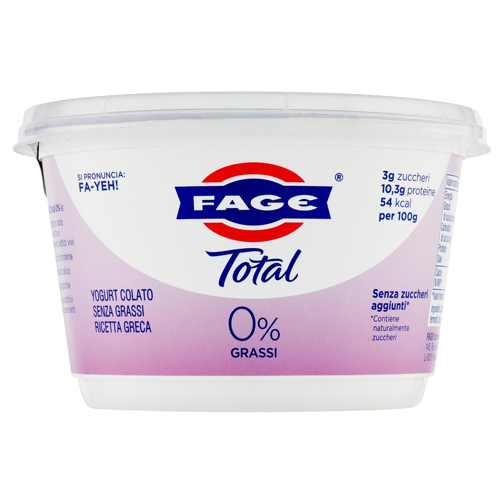 Total 0% Yogurt Bianco Magro Fage