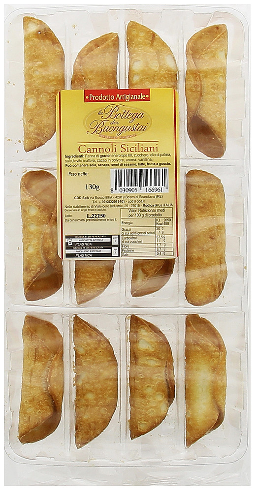 Cannoli Siciliani Croccanti Da Riempire Bottega Dei Buongustai - Foto 1