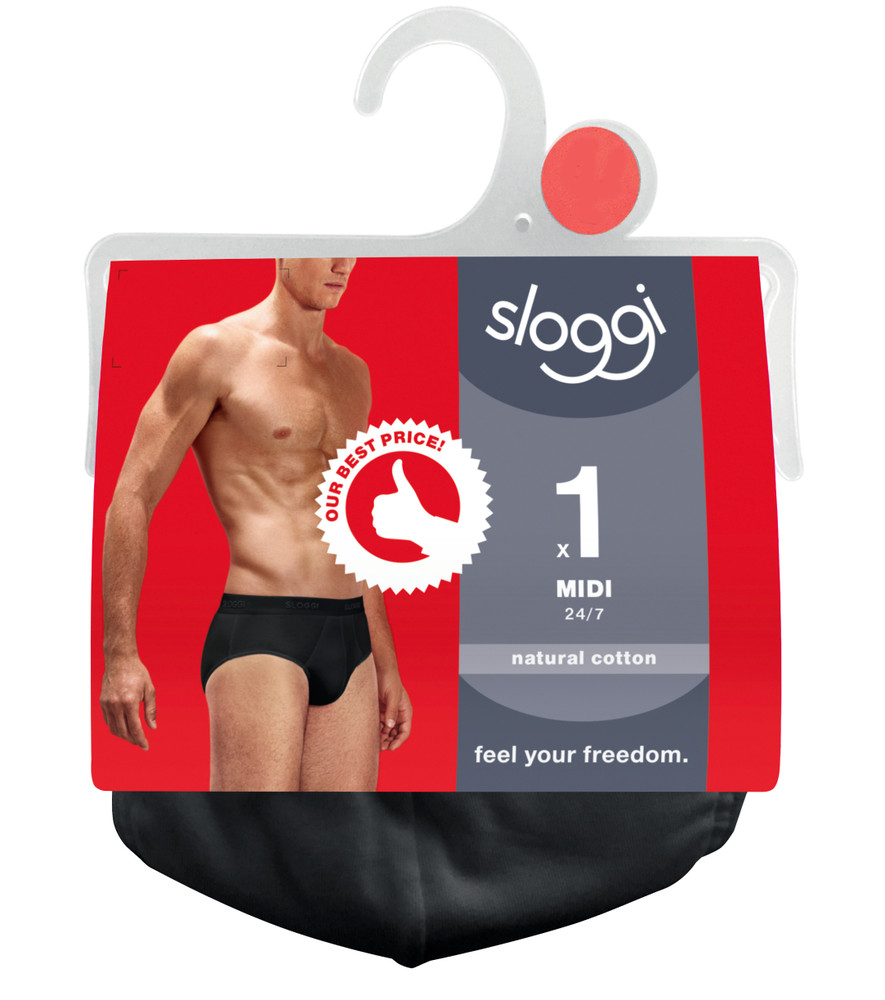 Slip Uomo 6 Nero Sloggi - Foto 2