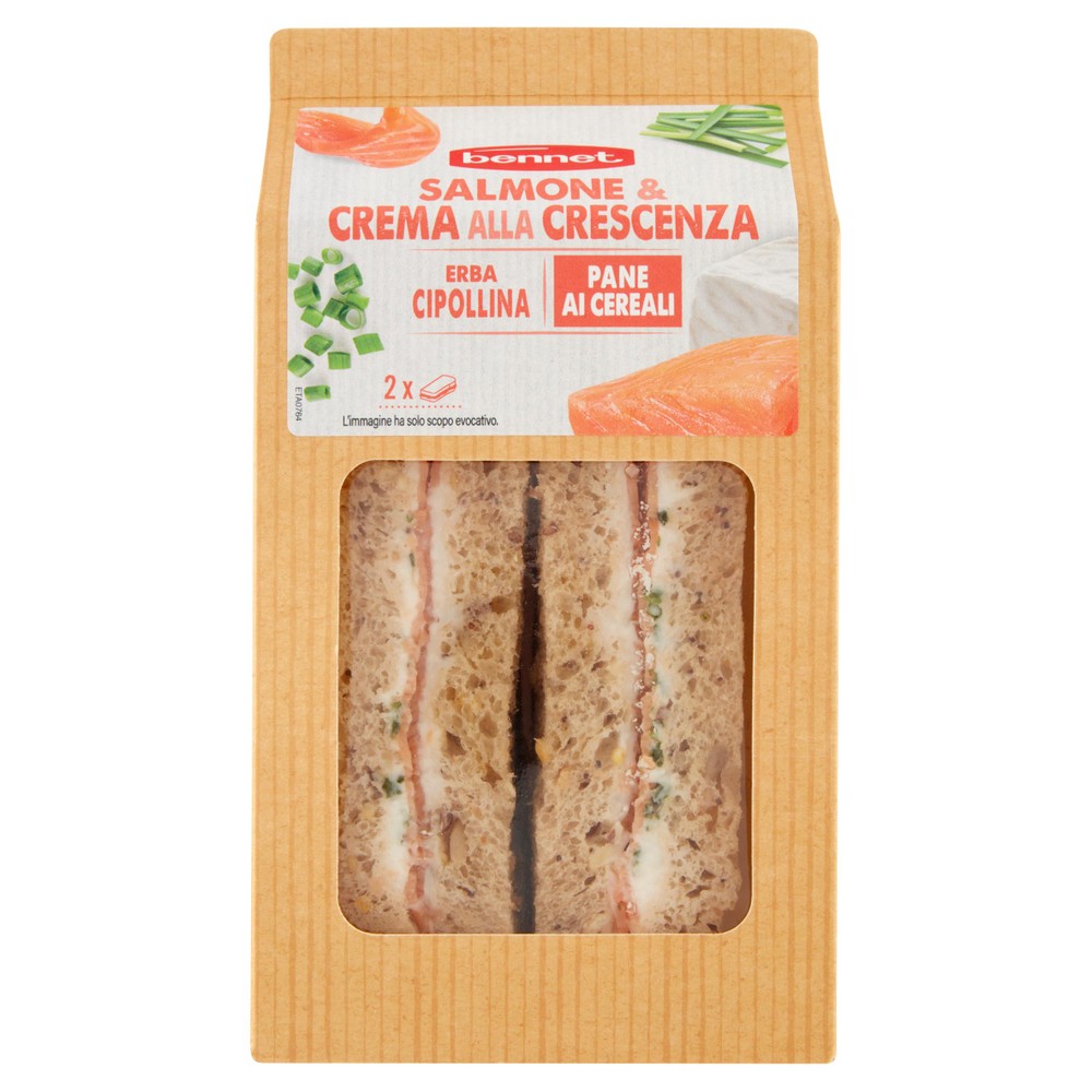 Tramezzino Stellato Salmone,Crema Crescenza,Erba Cipollina - Foto 1