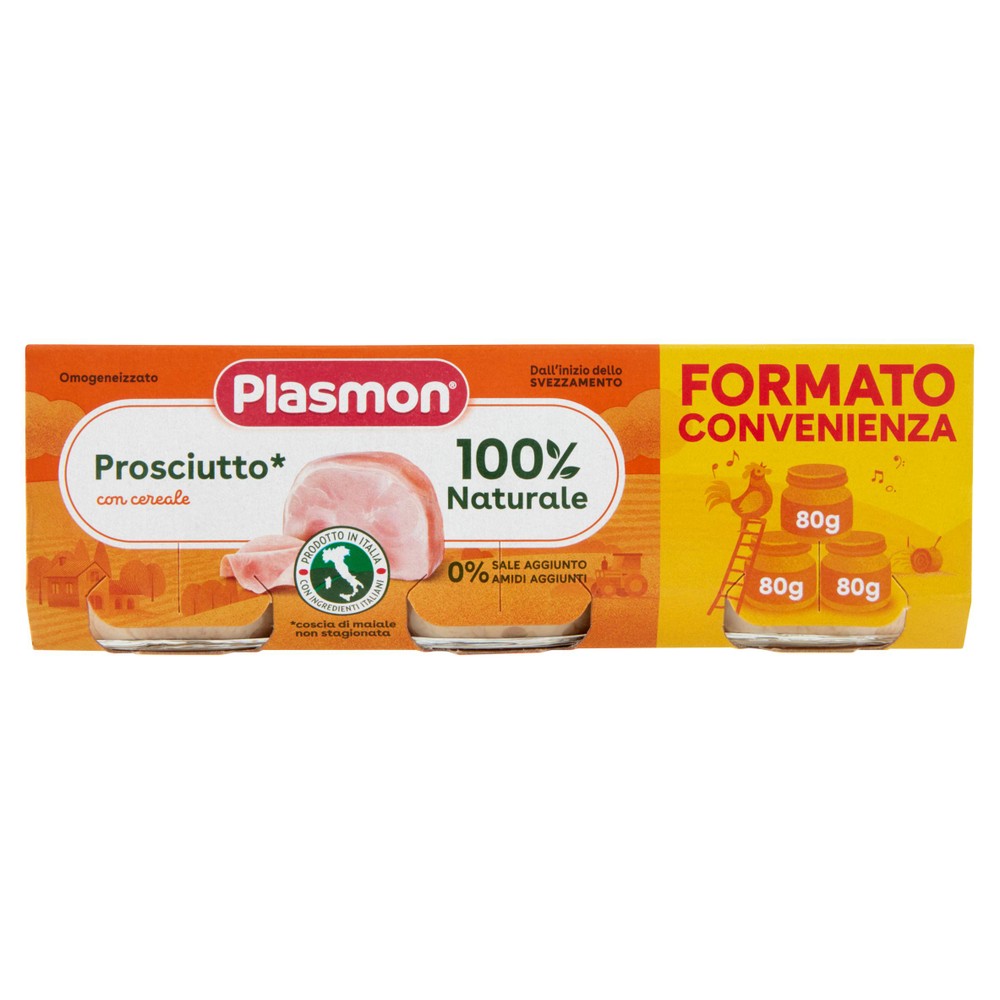 Omogeneizzato Prosciutto 3x80g Plasmon - Foto 1