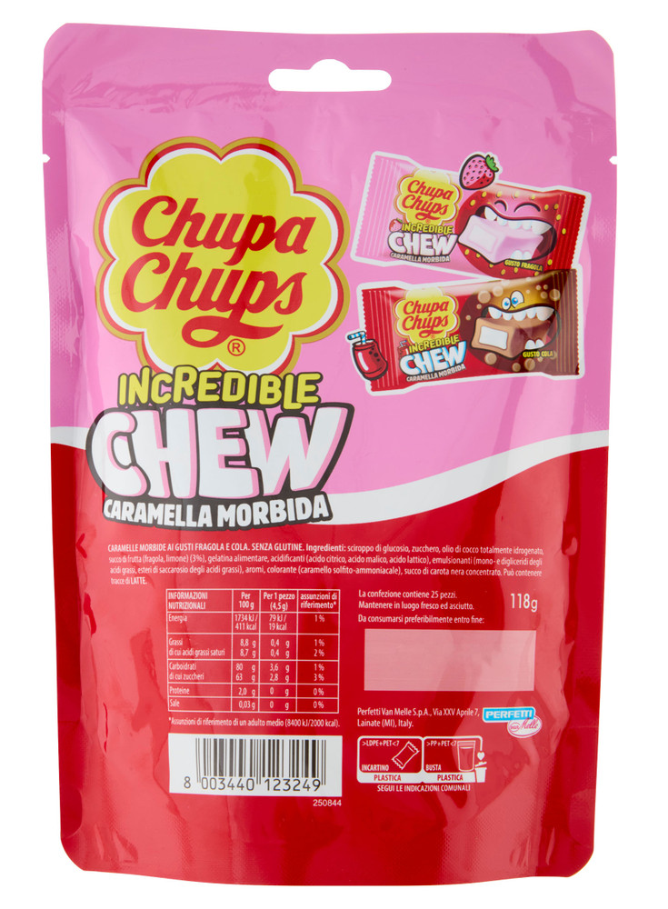 Incredible Chew Caramella Mordiba Chupa Chups - Foto 3
