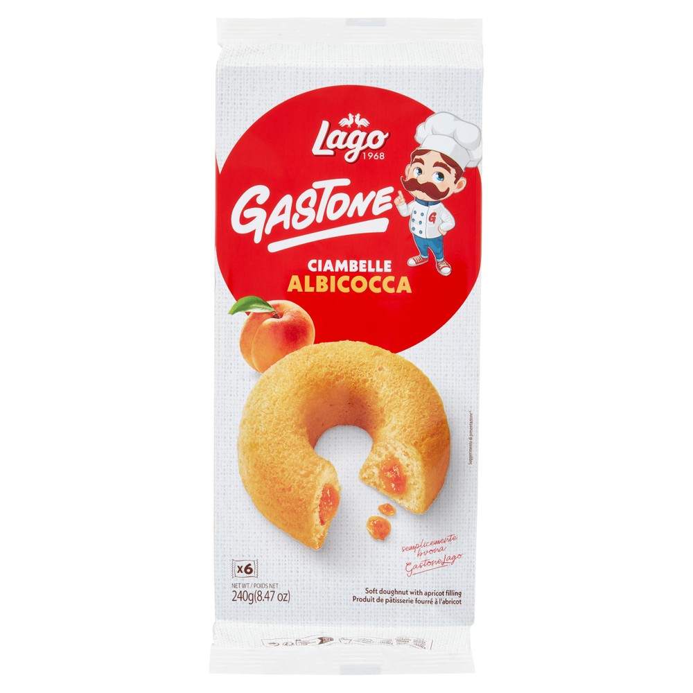 Ciambelle Con Farcitura All'albicocca 6x40g Gastone Lago - Foto 1
