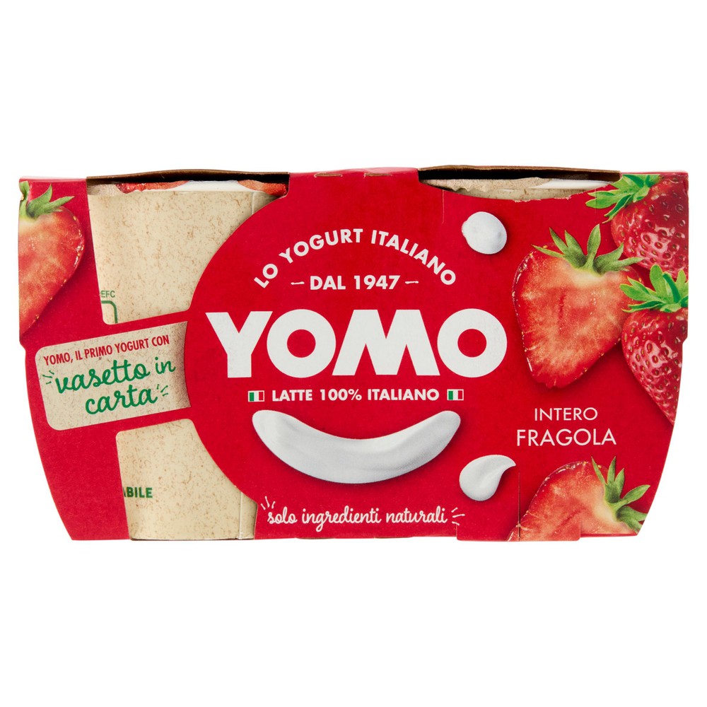 2 Yogurt  Fragole Yomo - Foto 1