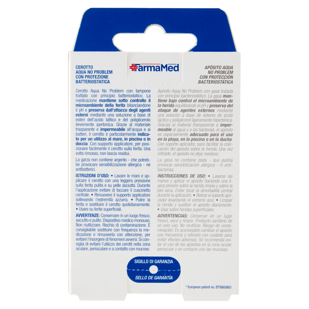 Farmamed Cerotti Trasparenti Acqua No Problem Pz 10 - Foto 3