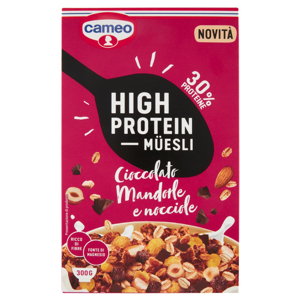 Muesli High Protein Cioccolato Mandorle E Nocciole Cameo - Foto 1