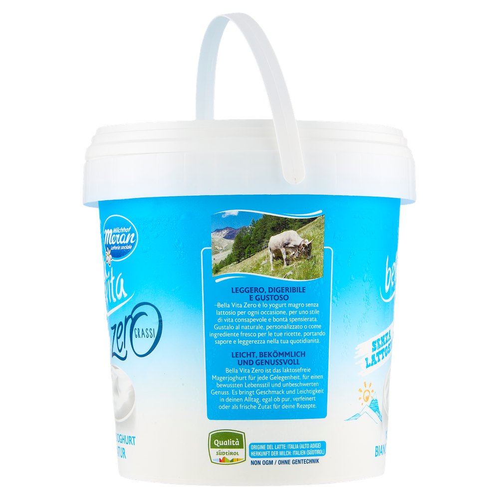 Yogurt Bianco Magro Senza Lattosio Zero Grassi Bellavita - Foto 2