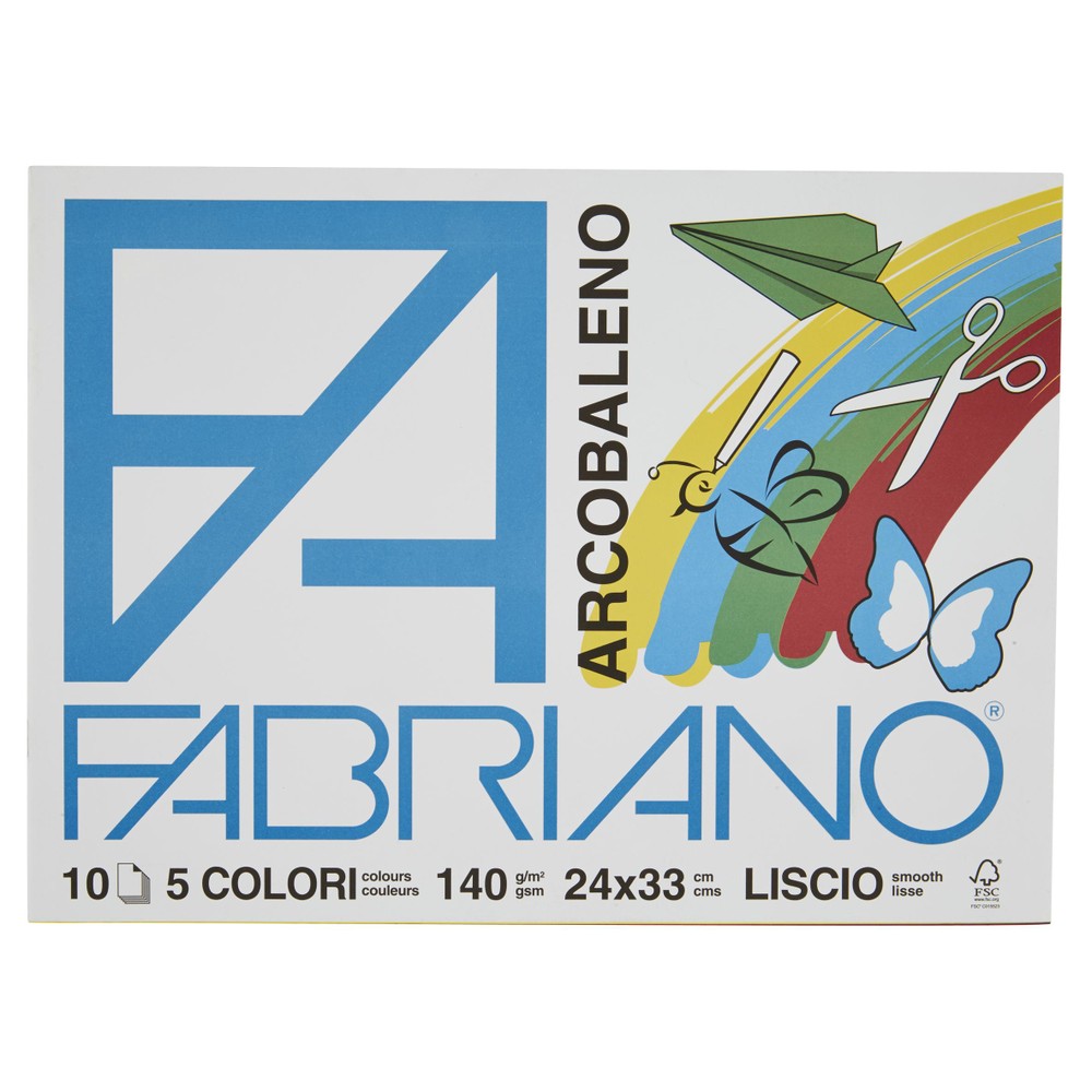 Album 10 Fogli Colorati 24x33 Fabriano - Foto 1
