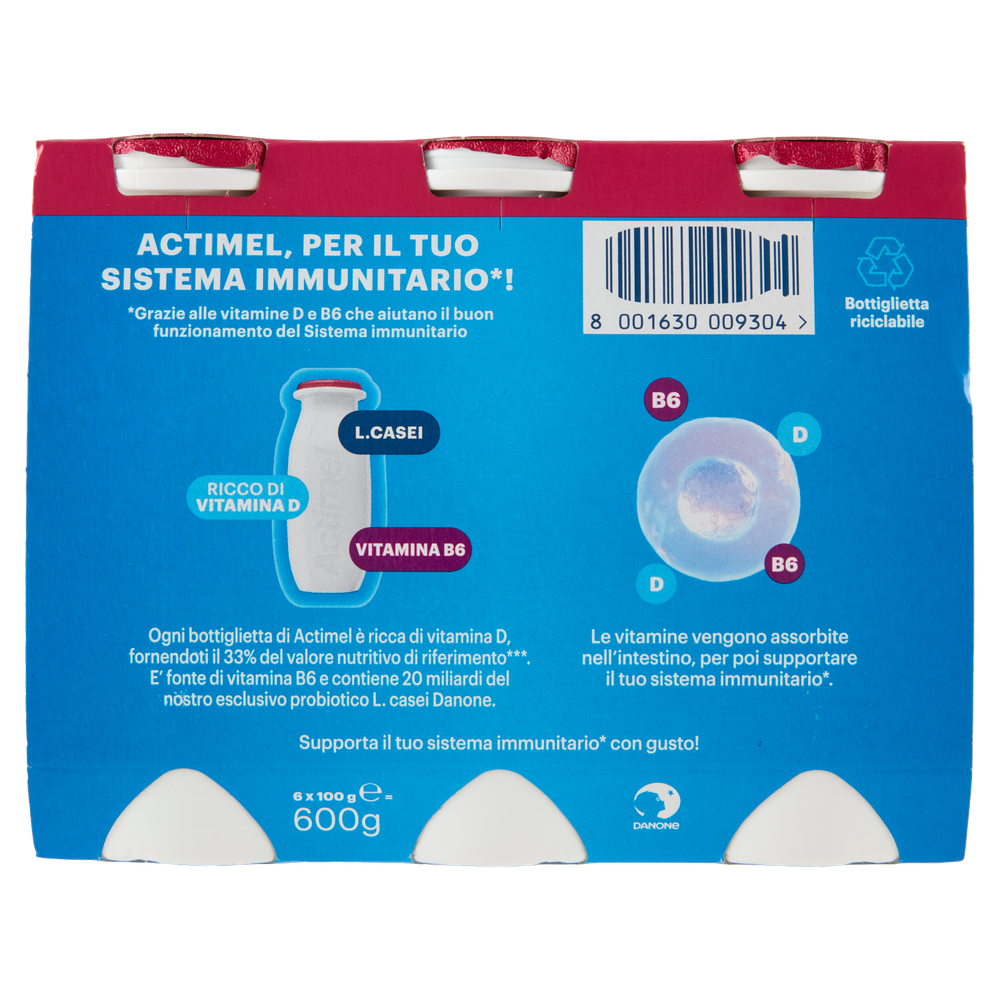 Yogurt Da Bere Ricco Di Vitamine Al Melograno 6x100ml Actimel - Foto 3