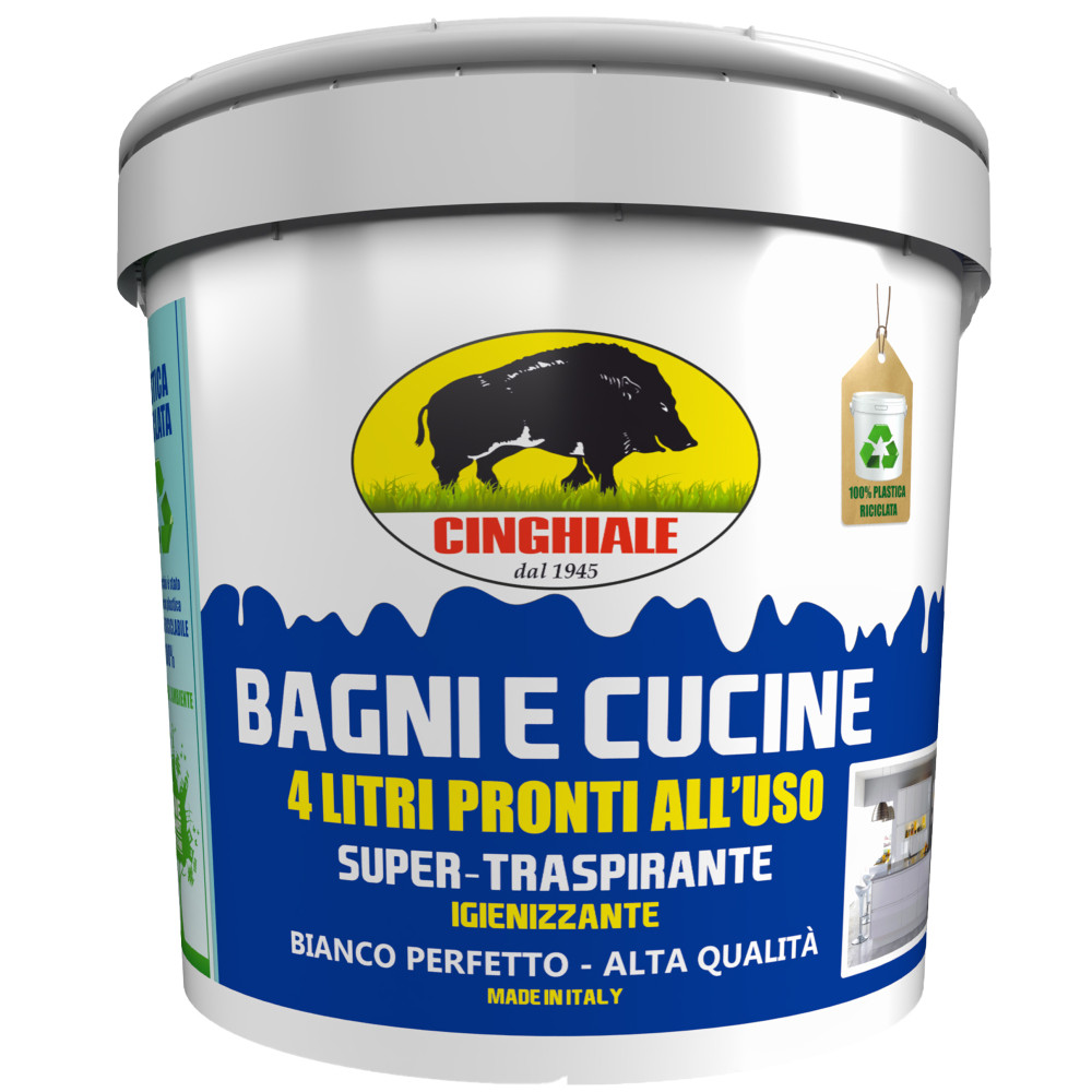 Idropittura Supertraspirante Bagni E Cucine Pronta All'uso Cinghiale L4 - Foto 1