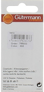 Filo Per Cucire Colore 000 Nero Mt.100 Gutermann - Foto 2