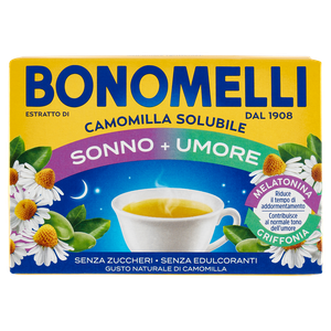 Camomilla Solubile Sonno+umore Melatonina Griffonia 16x4,5g Bonomelli - Foto 1