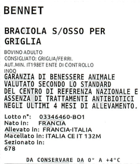 Braciole Senza Osso Bovino Adulto Filiera Valore Bennet - Foto 3