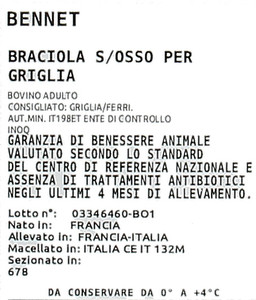 Braciole Senza Osso Bovino Adulto Filiera Valore Bennet - Foto 3