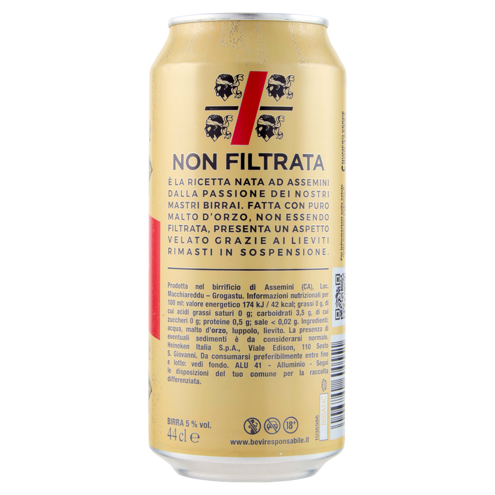 Birra Non Filtrata In Lattina Ichnusa - Foto 3