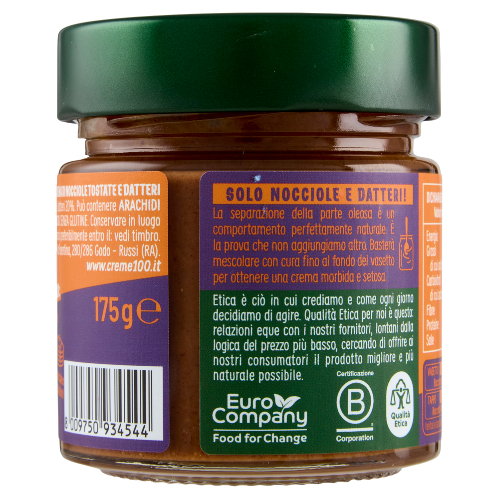Crema Pura 100% Nocciole E Datteri Euro Company - Foto 3