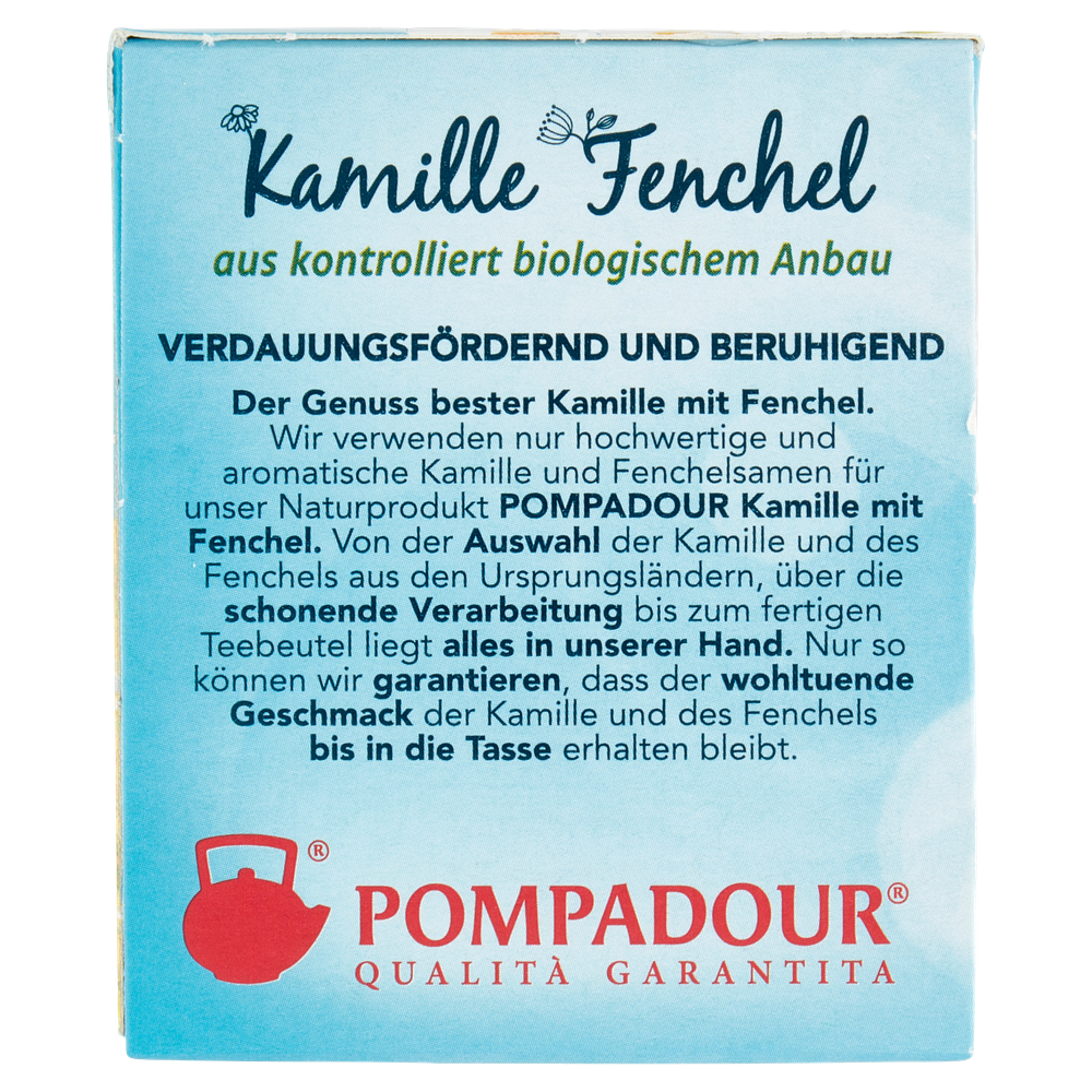 Infuso Camomilla E Finocchio Agricoltura Bio In Filtri 18x2g Pompadour - Foto 2