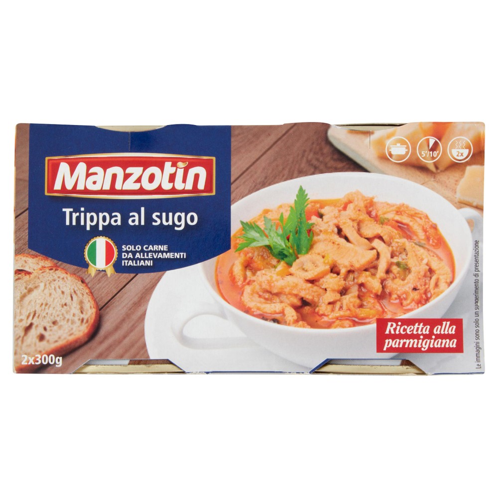Trippa Al Sugo 2x300g Manzotin - Foto 1