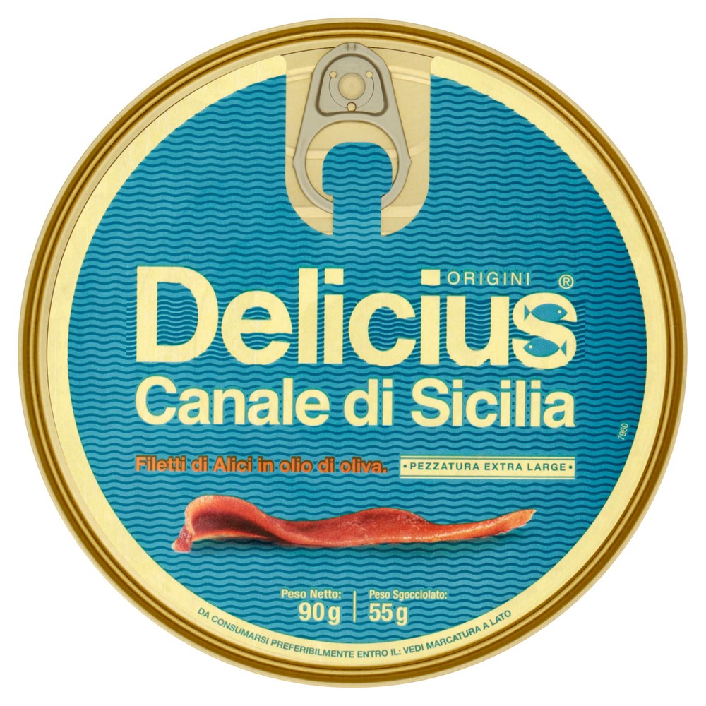 Filetti Di Alici In Olio Di Oliva Del Canale Di Sicilia Delicius