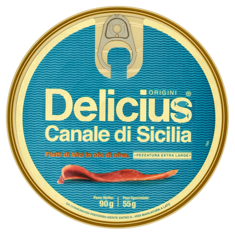 Filetti Di Alici Del Canale Di Sicilia In Olio Di Oliva Delicius - Foto 1