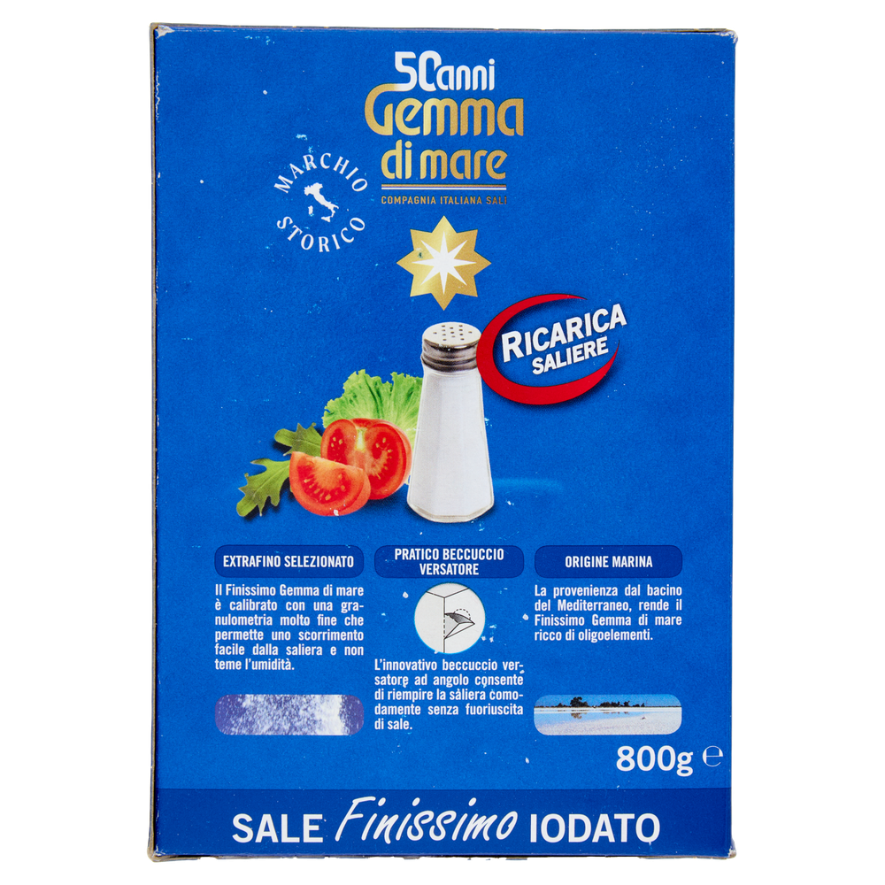 Sale Finissimo Iodato Ricarica Saliere Gemma Di Mare - Foto 3