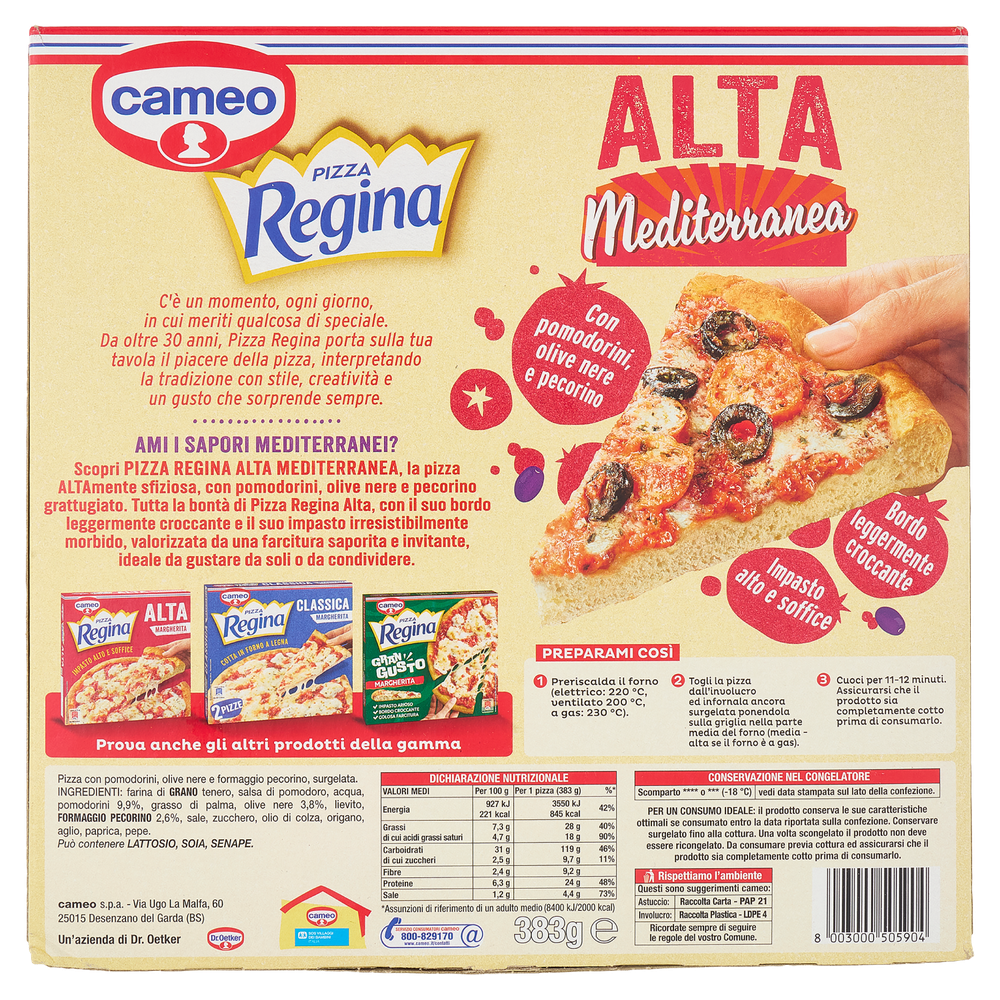 Pizza Regina Alta Mediterranea Cameo - Foto 3