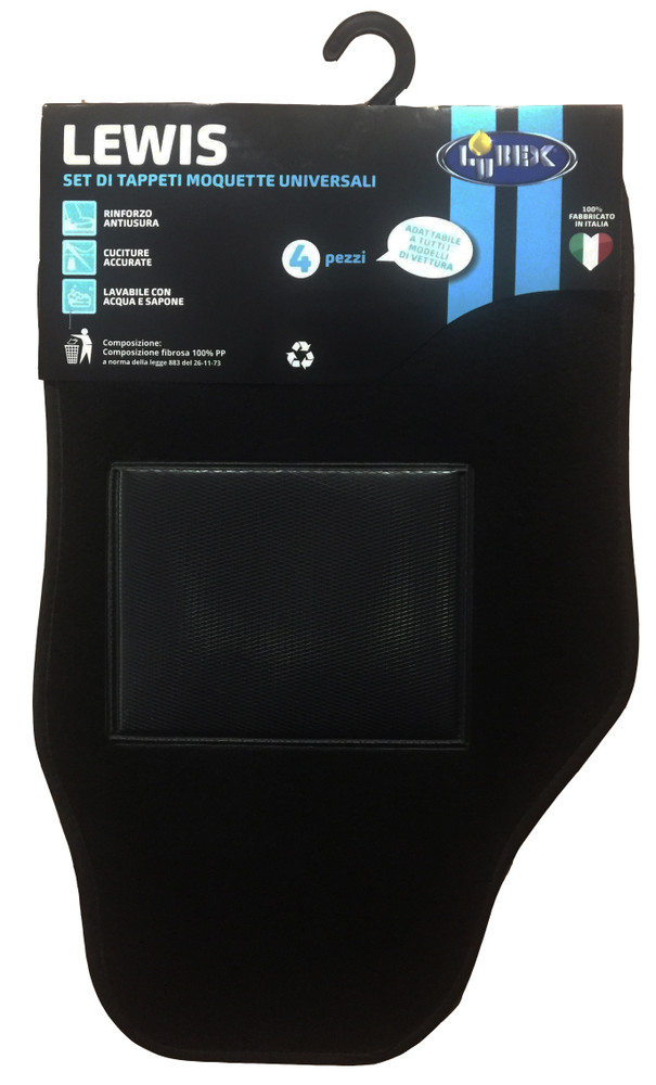 Set 4 Tappetini Per Auto In Moquette Modello Lewis Lubex - Foto 1