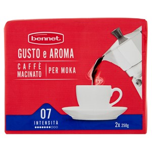 Caffè Macinato Per Moka Gusto E Aroma Intenso 2x250g Bennet - Foto 1