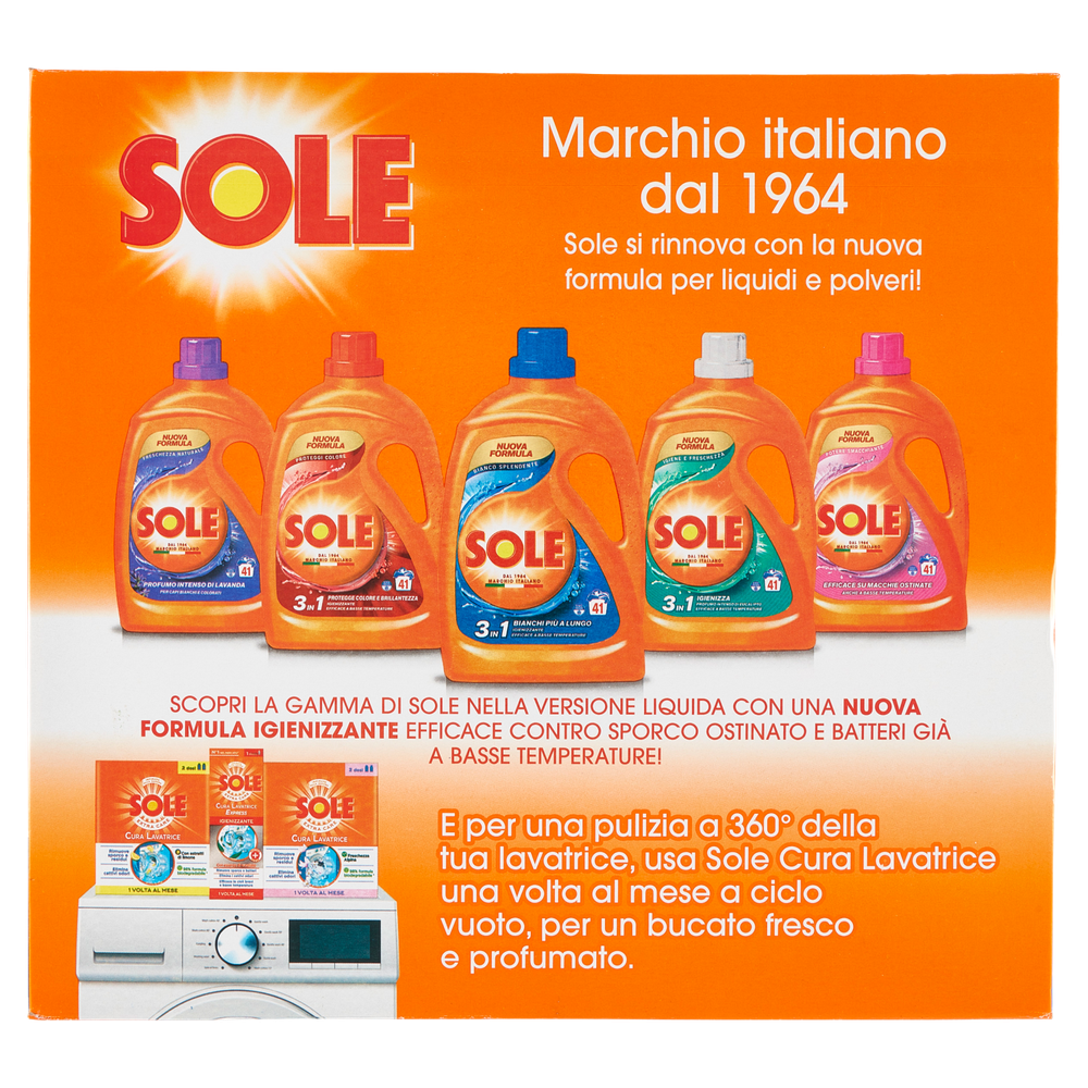 Detersivo In Polvere Per Lavatrice Bianco Splendente 52 Lavaggi Sole - Foto 3