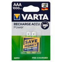 2 Pile Ministilo Ricaricabili Accu Power 1000 Mah Varta 2 Pile Ministilo Ricaricabili Accu Power 1000 Mah Varta
