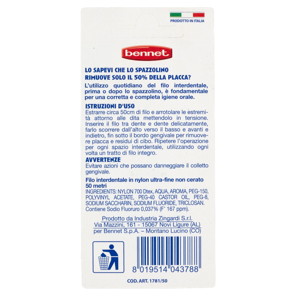 Filo Interdentale Non Cerato Bennet - Foto 3