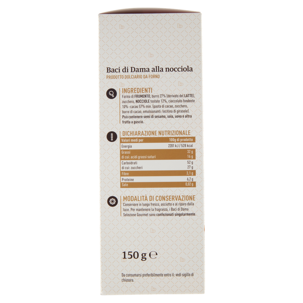 Biscotti Baci Di Dama Nocciola Selezione Gourmet Bennet - Foto 2