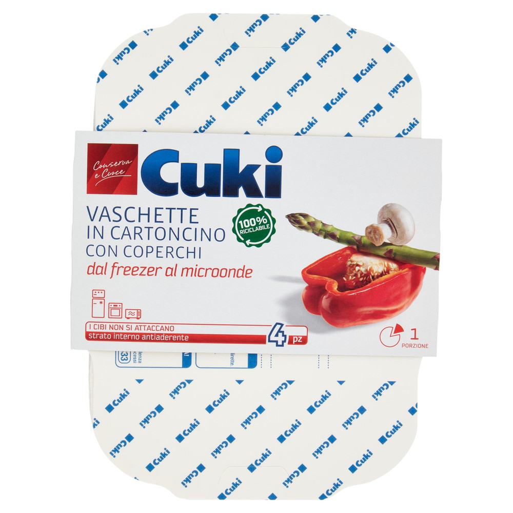 4 Vaschette Per Forno 1 Porzione Cuki - Foto 1