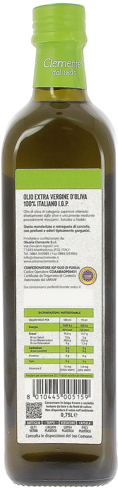 Olio Extra Vergine Igp Puglia Olearia Clemente - Foto 3
