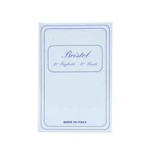Confezione Da 10 Buste + 10 Biglietti Bristol Bianco - Foto 1