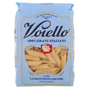 Pasta La Gran Penna Ruvida N.200 Grani 100% Italiani Trafilata Voiello - Foto 1