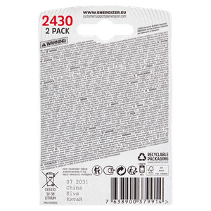 2 Pile Cr2430 Lithium Energizer - Foto 3