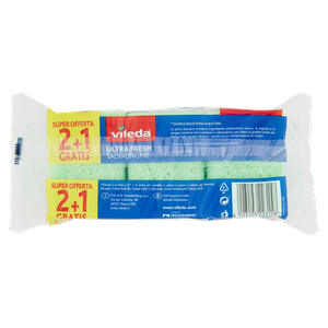 2 Spugne Abrasive Salvaunghie Ultrafresh Vileda - Foto 3