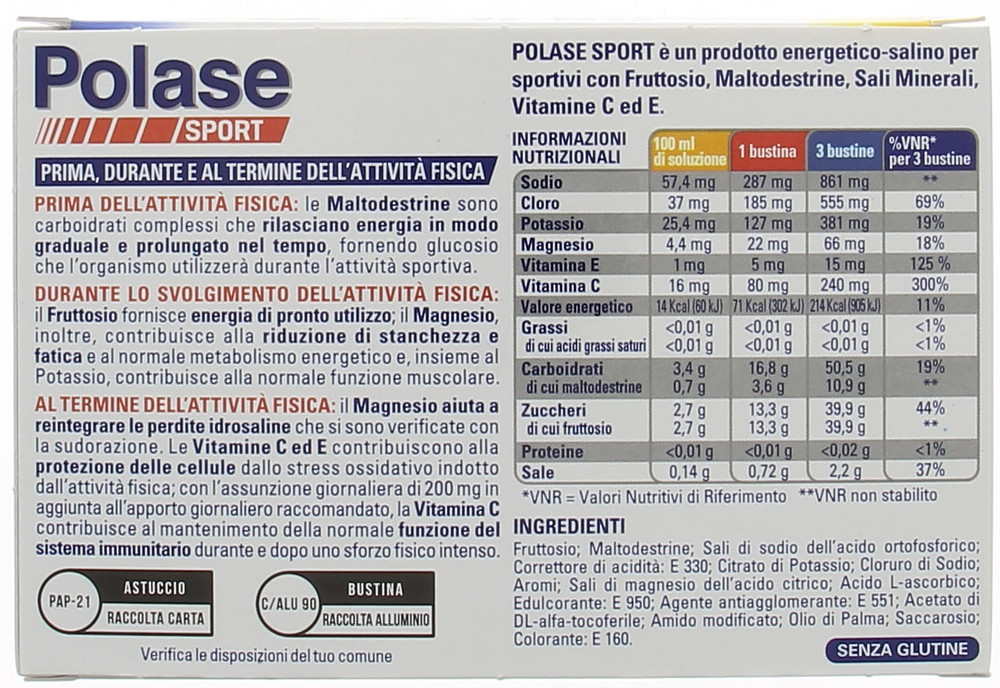 Magnesio E Potassio Integratore Alimentare Vitmina E C Polase Sport - Foto 2