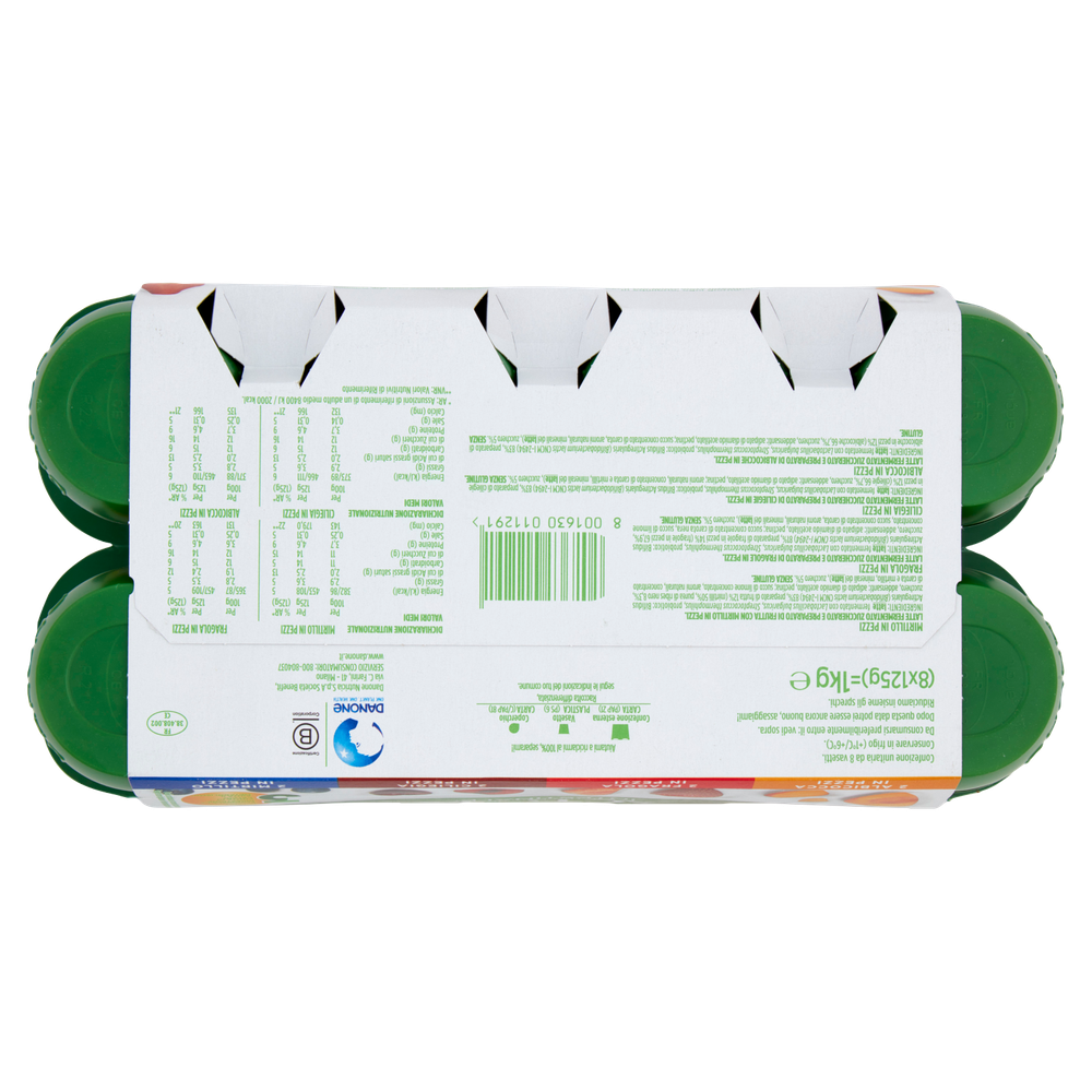 Yogurt Gusti Misti Albicocca Ciliegia Fragola Mirtillo 8x125g Activia - Foto 3