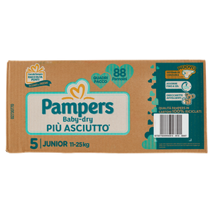 88 Pannolini Baby Dry Junior Quadripack Pampers - Foto 3