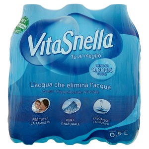 Acqua Naturale Vitasnella 6 Da L.0,5