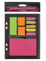 Set Foglietti Adesivi Misti E Righello Set Foglietti Adesivi Misti E Righello
