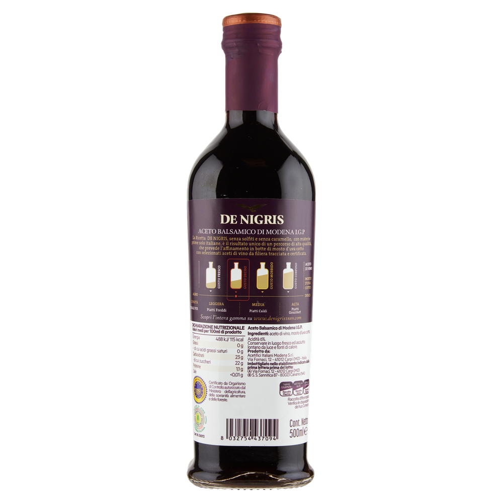 Aceto Balsamico Di Modena Igp Gusto Deciso De Nigris - Foto 3